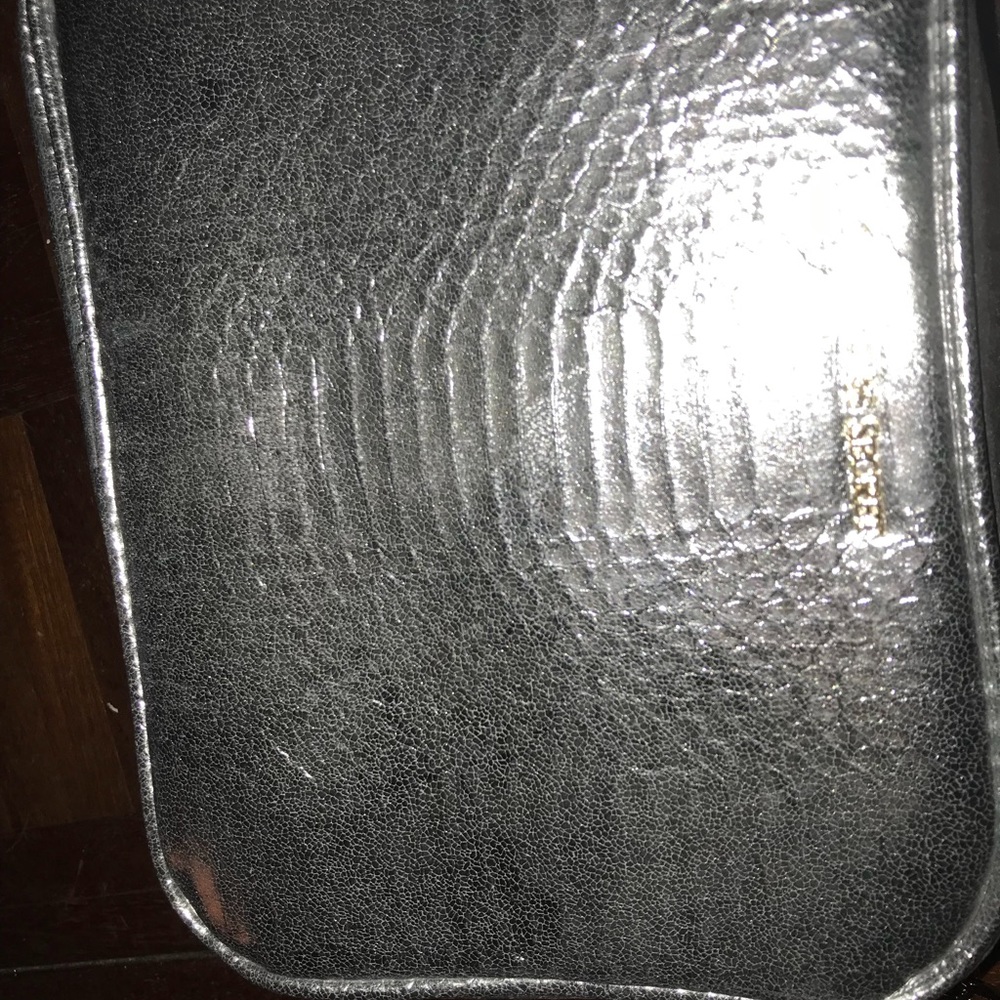 Victoria Secret silver metallic purse NWT